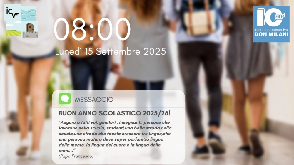 Inizio a.s. 2025/26