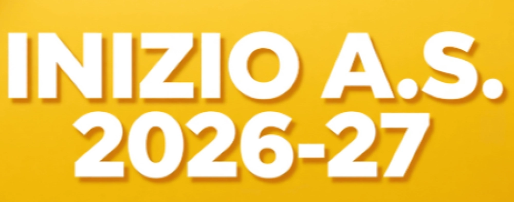 Inizio anno scolastico