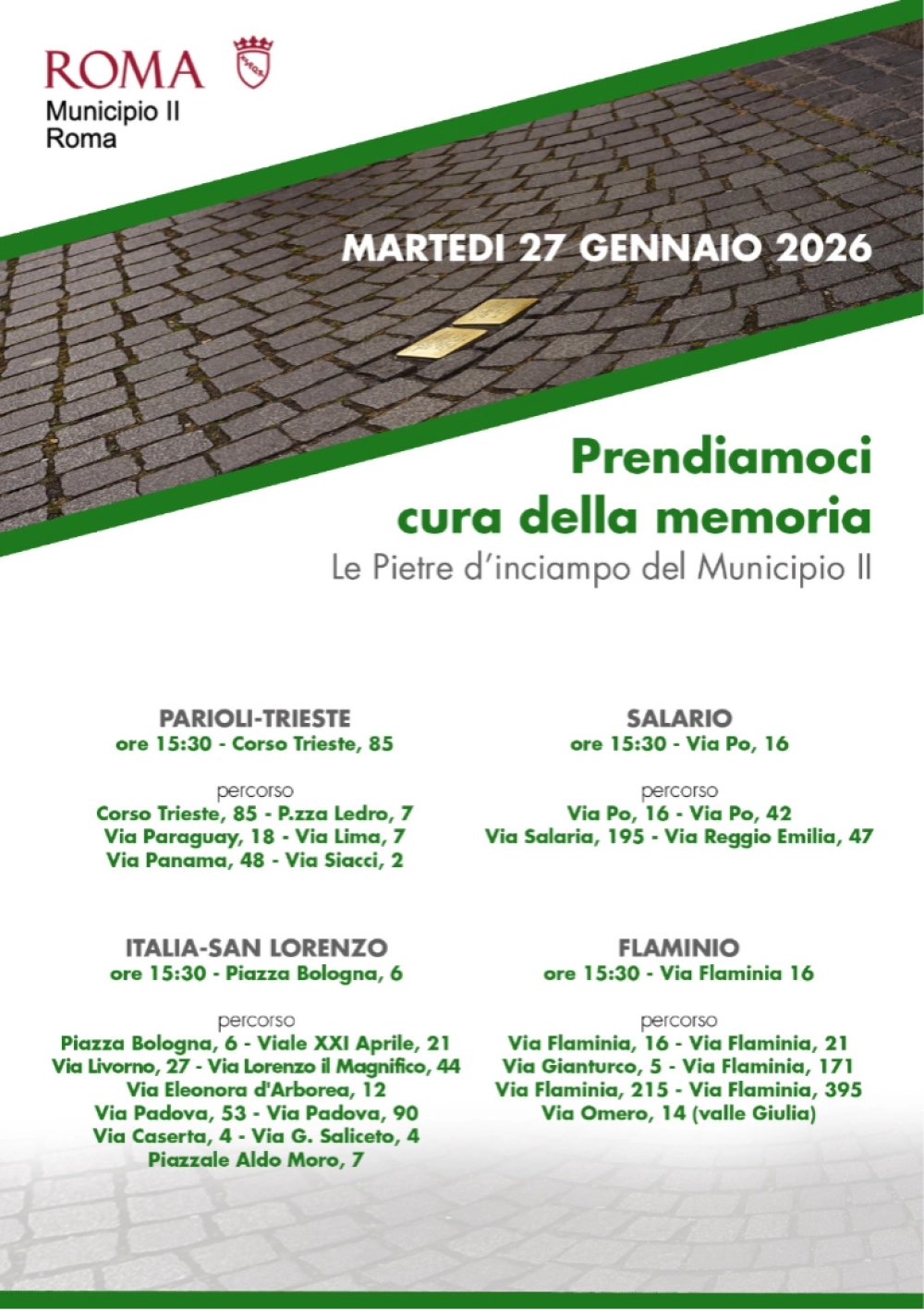 Pietre d'inciampo Municipio II