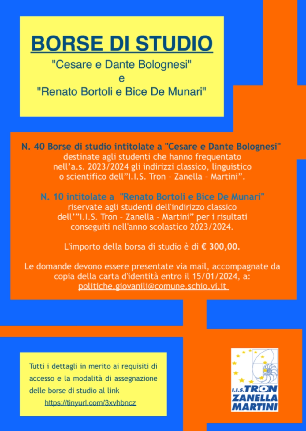 Poster Borse di studio