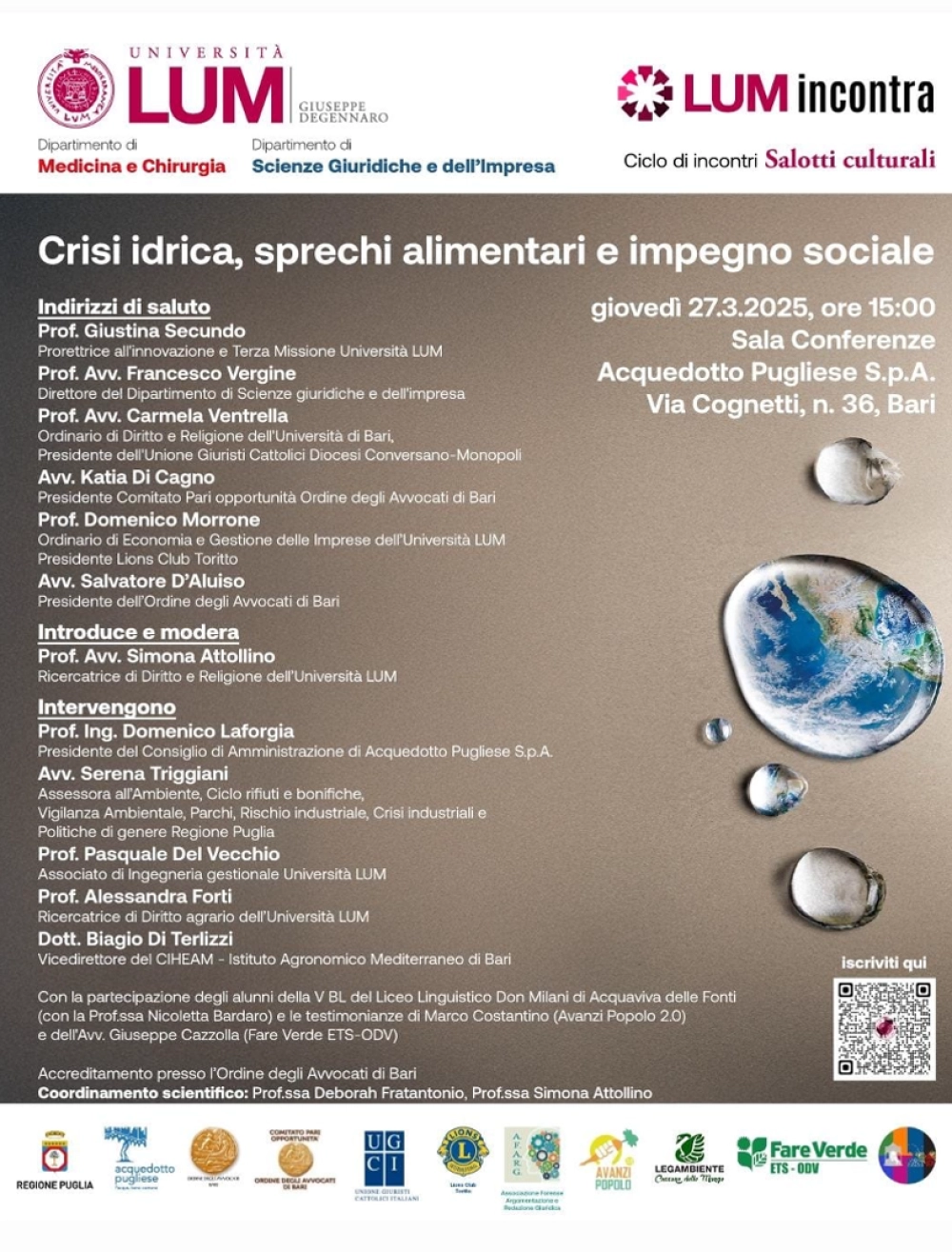 locandina seminario crisi idrica