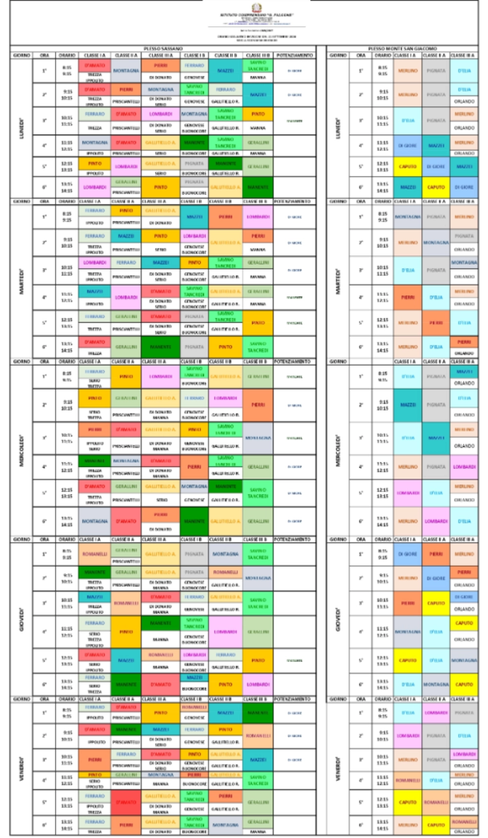 Orario Docenti a.s. 2026-2027