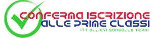Conferma iscrizione Prime Classi