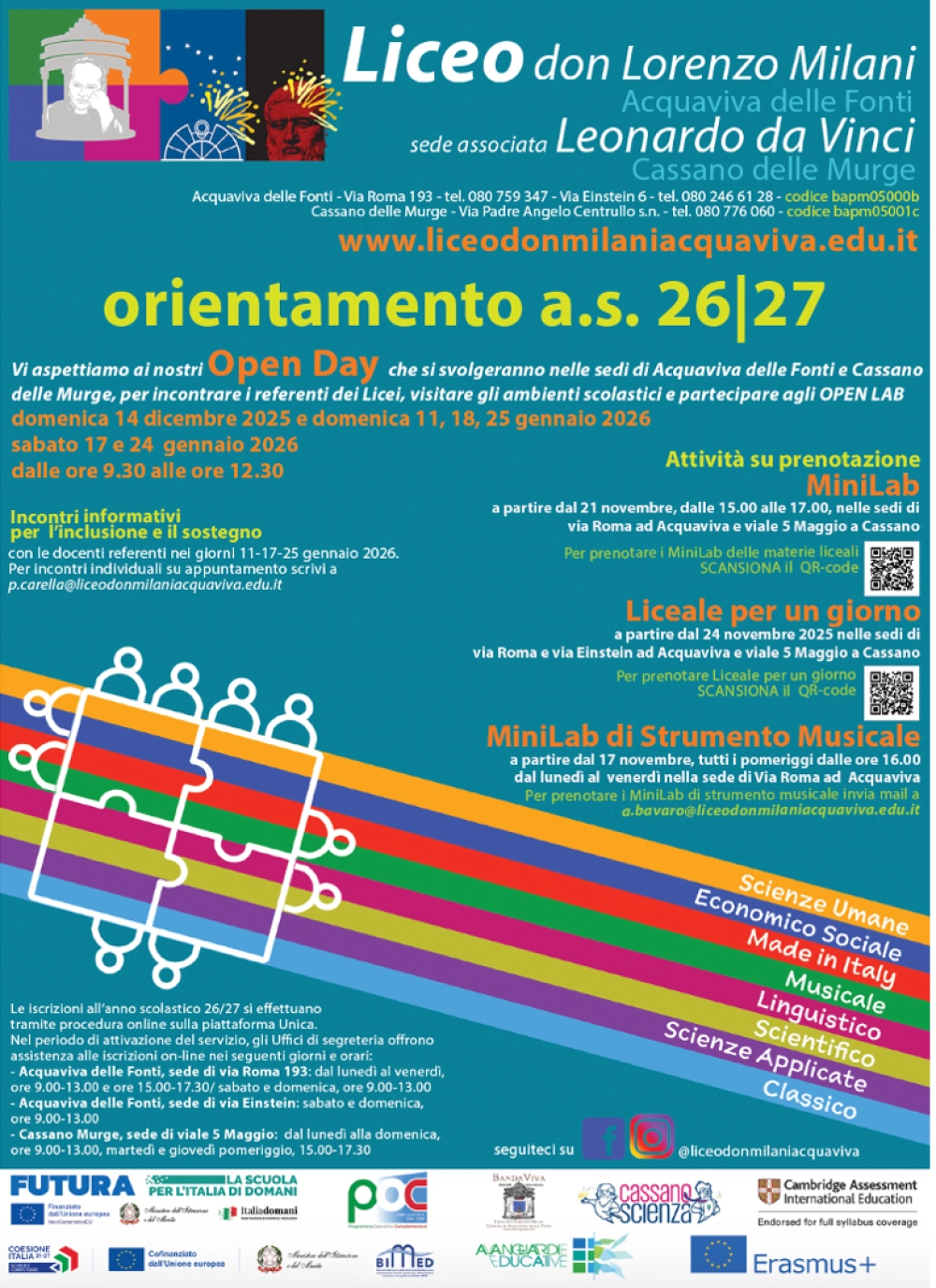 manifesto orientamento