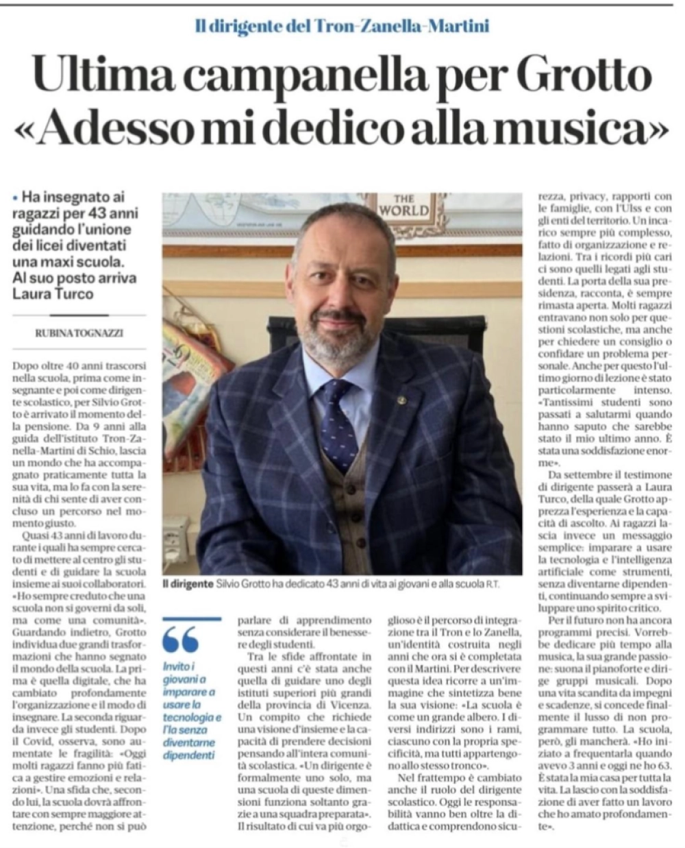 Intervista DS Silvio Grotto GdV