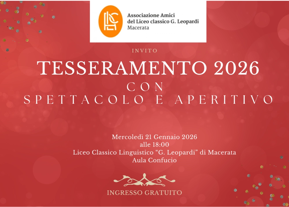 tesseramento 2026 amici liceo classico