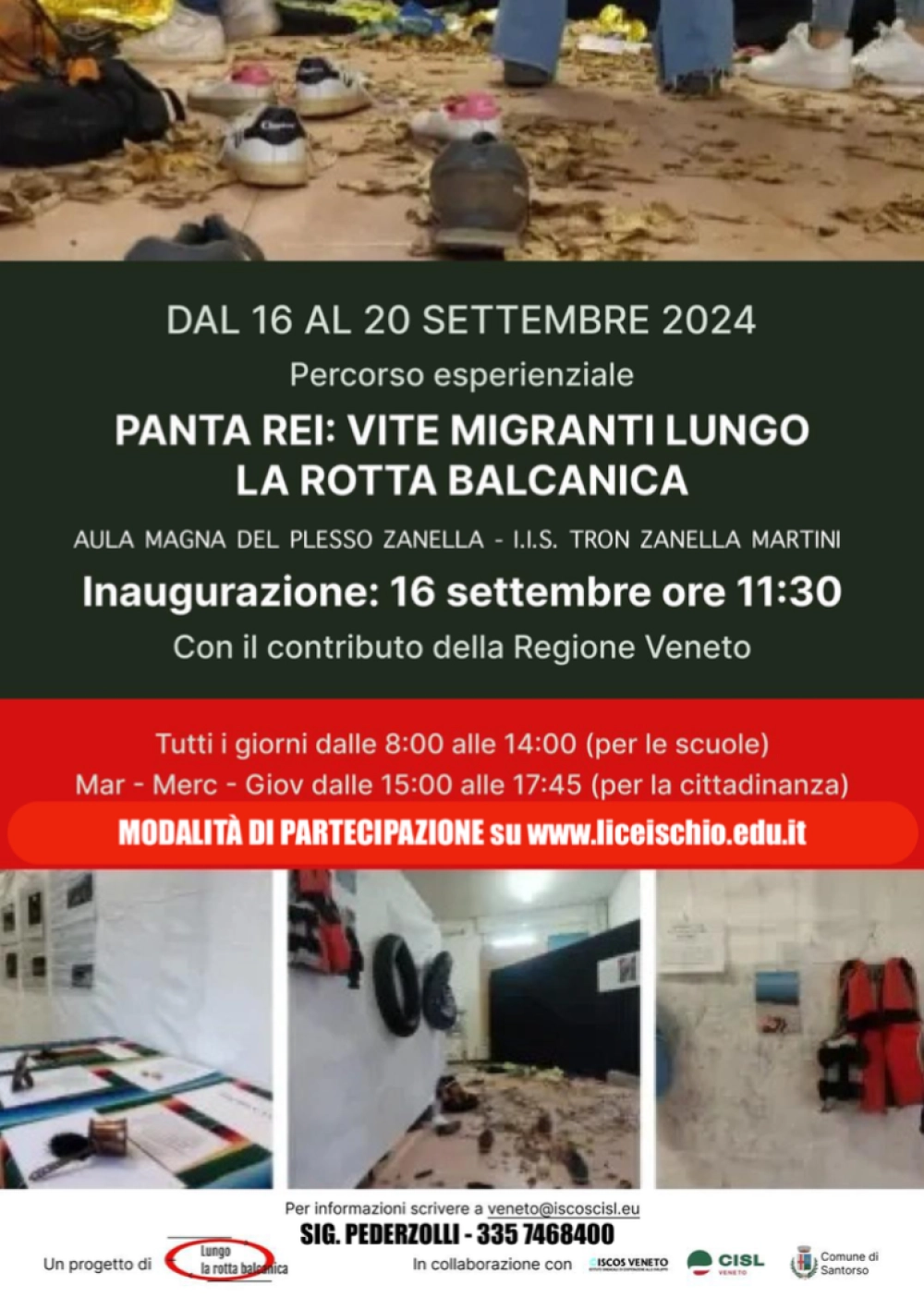 Mostra Panta rei in aula magna Zanella