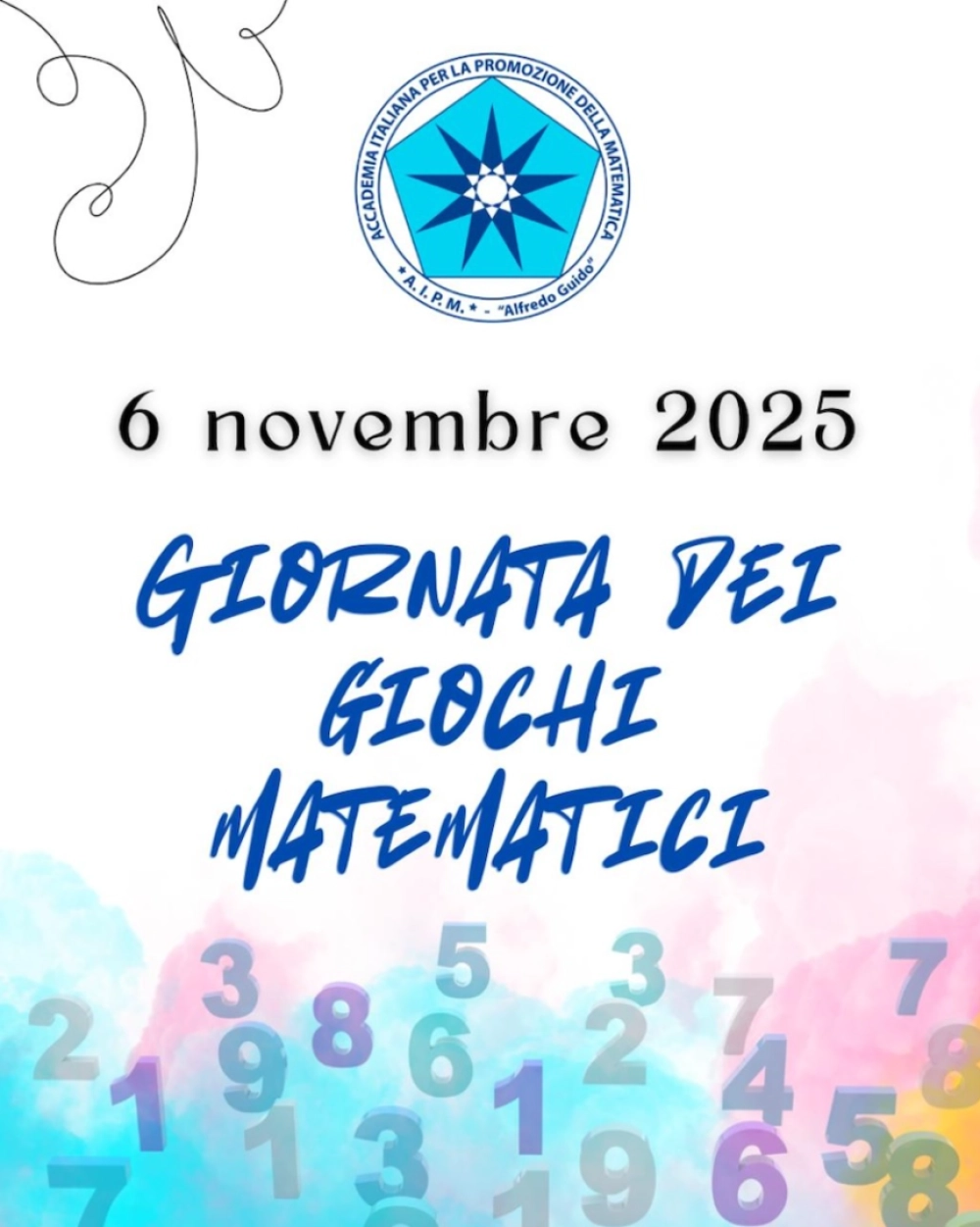 Locandina Giochi Matematici 2025/26 6 novembre