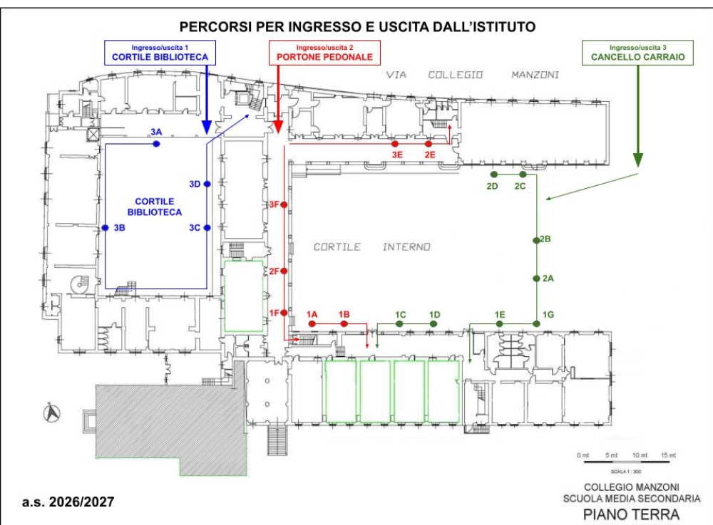 percorsi entrata e uscita 26/27