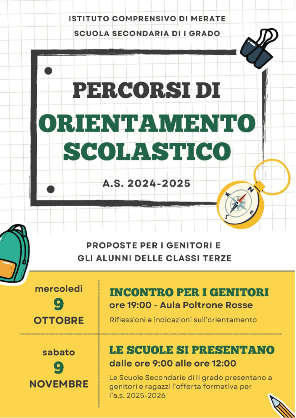 manifesto iniziative orientamento