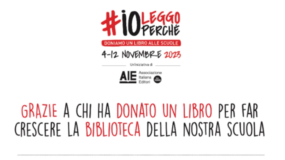 Ringraziamenti #ioleggoperché 2023