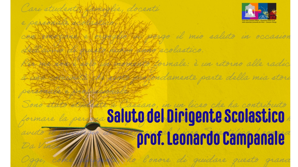 saluto del dirigente