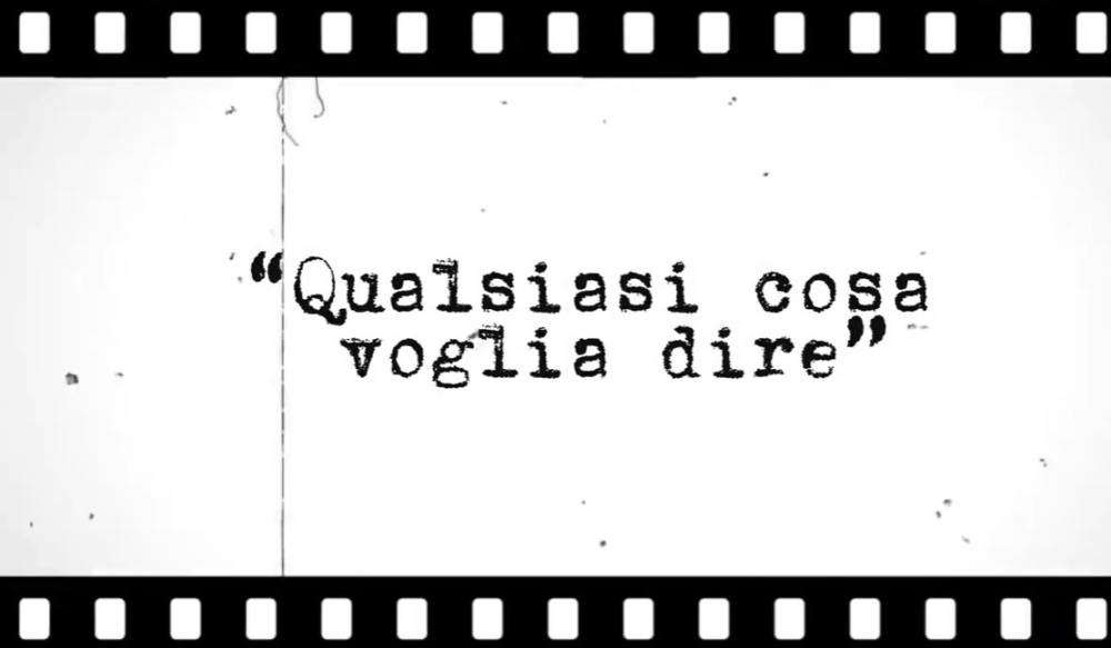 qualsiasi cosa voglia dire