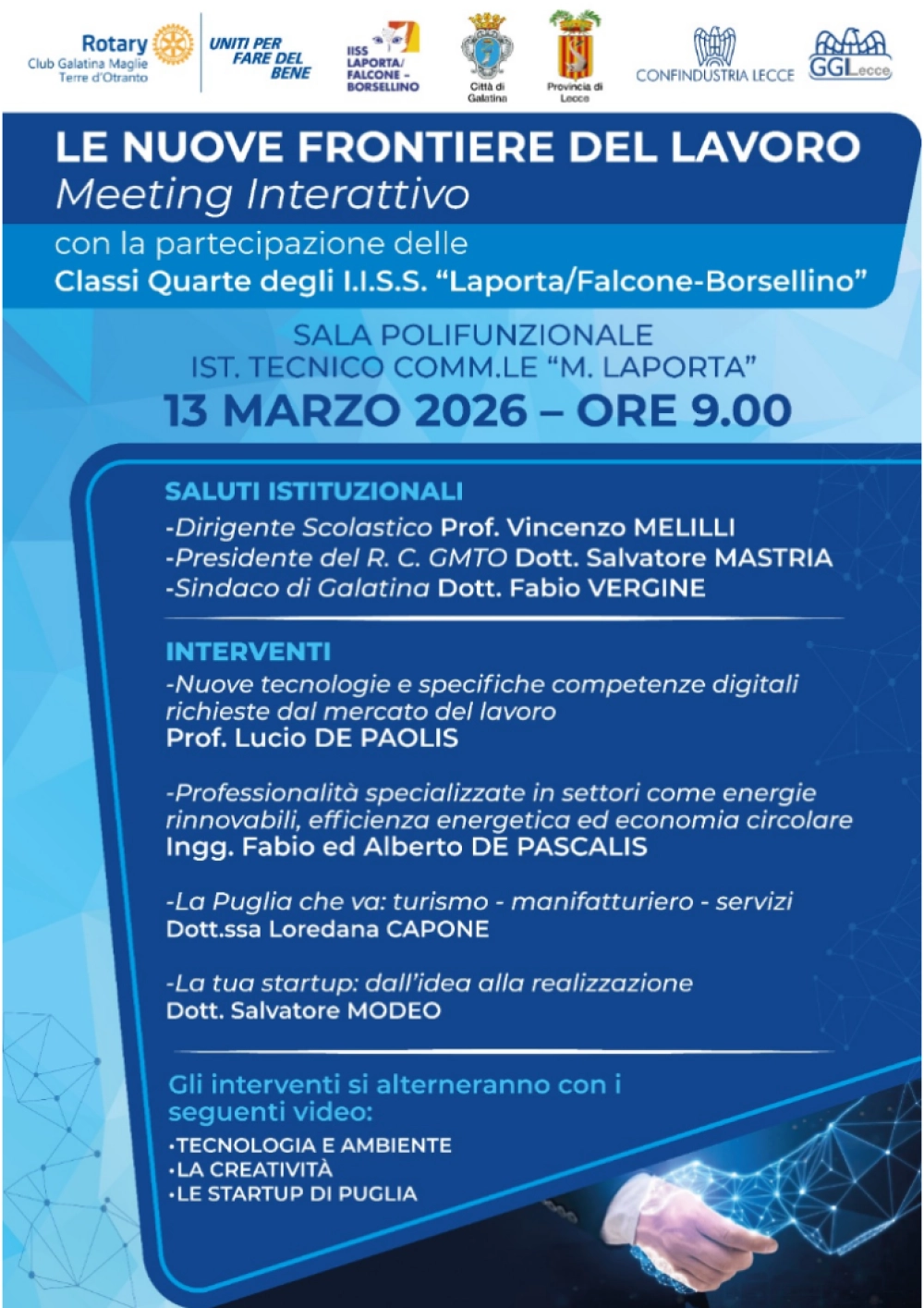 Le nuove frontiere del lavoro, meeting interattivo