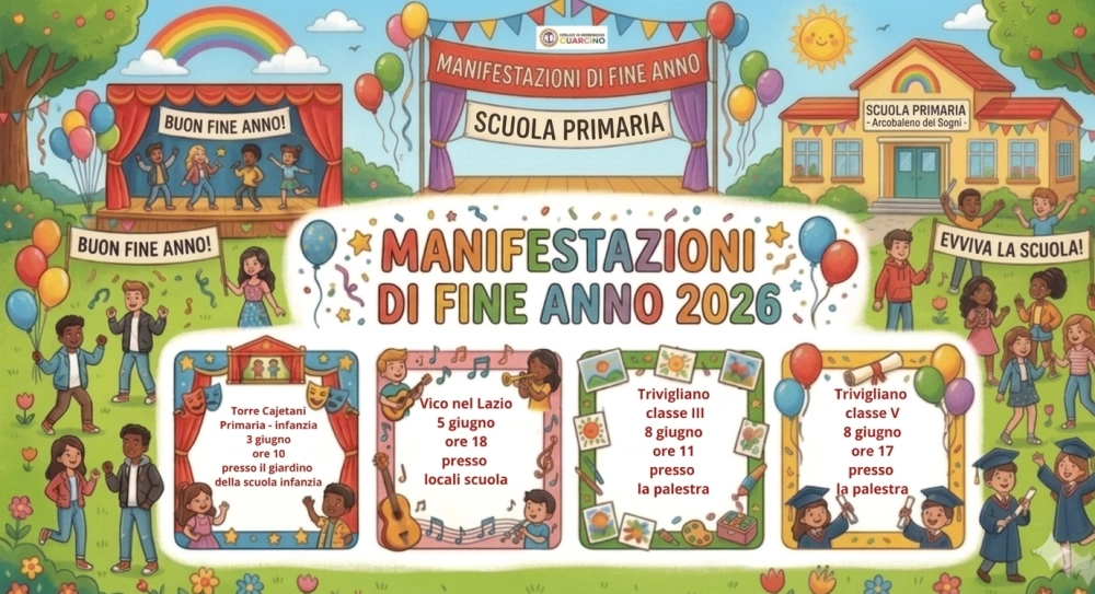 Manifestazione di fine anno scuola primaria