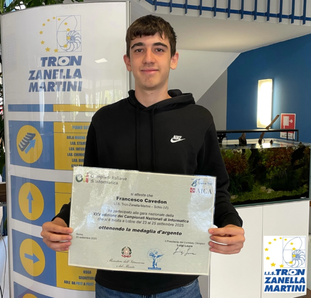 Francesco Cavedon - Medaglia argento informatica