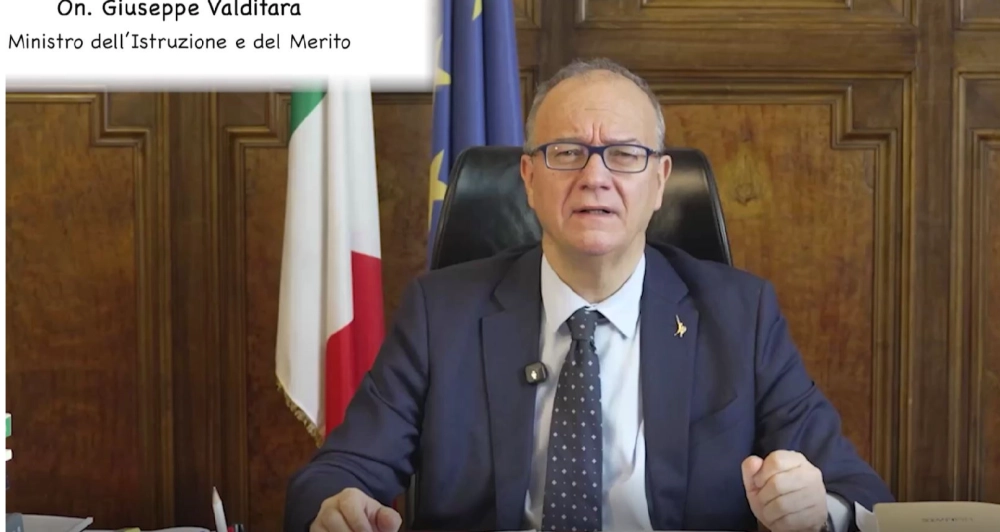Messaggio Ministro MIM Giuseppe Valditara