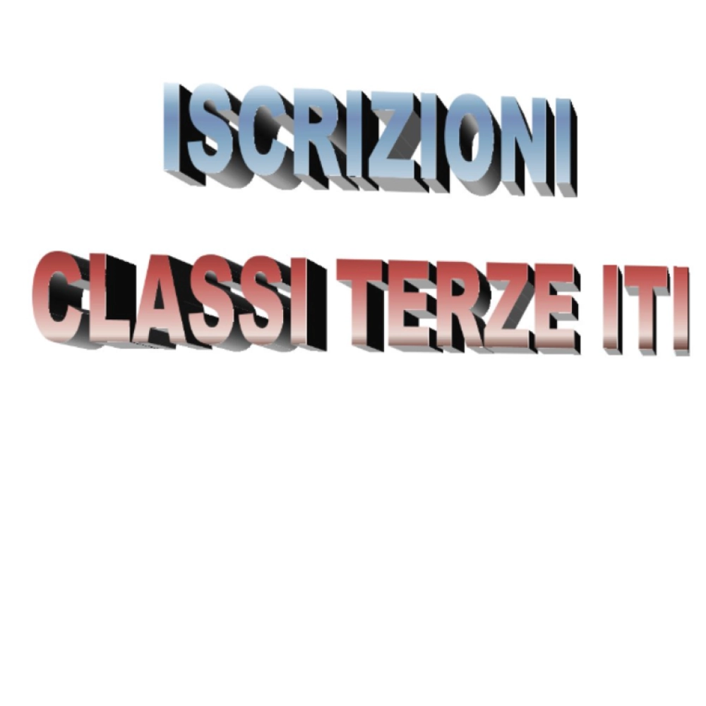 ISCRIZIONI CLASSI 3 ITI