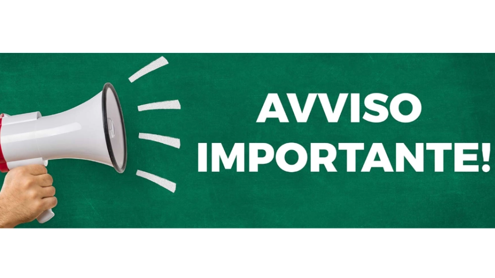 Avviso Importante