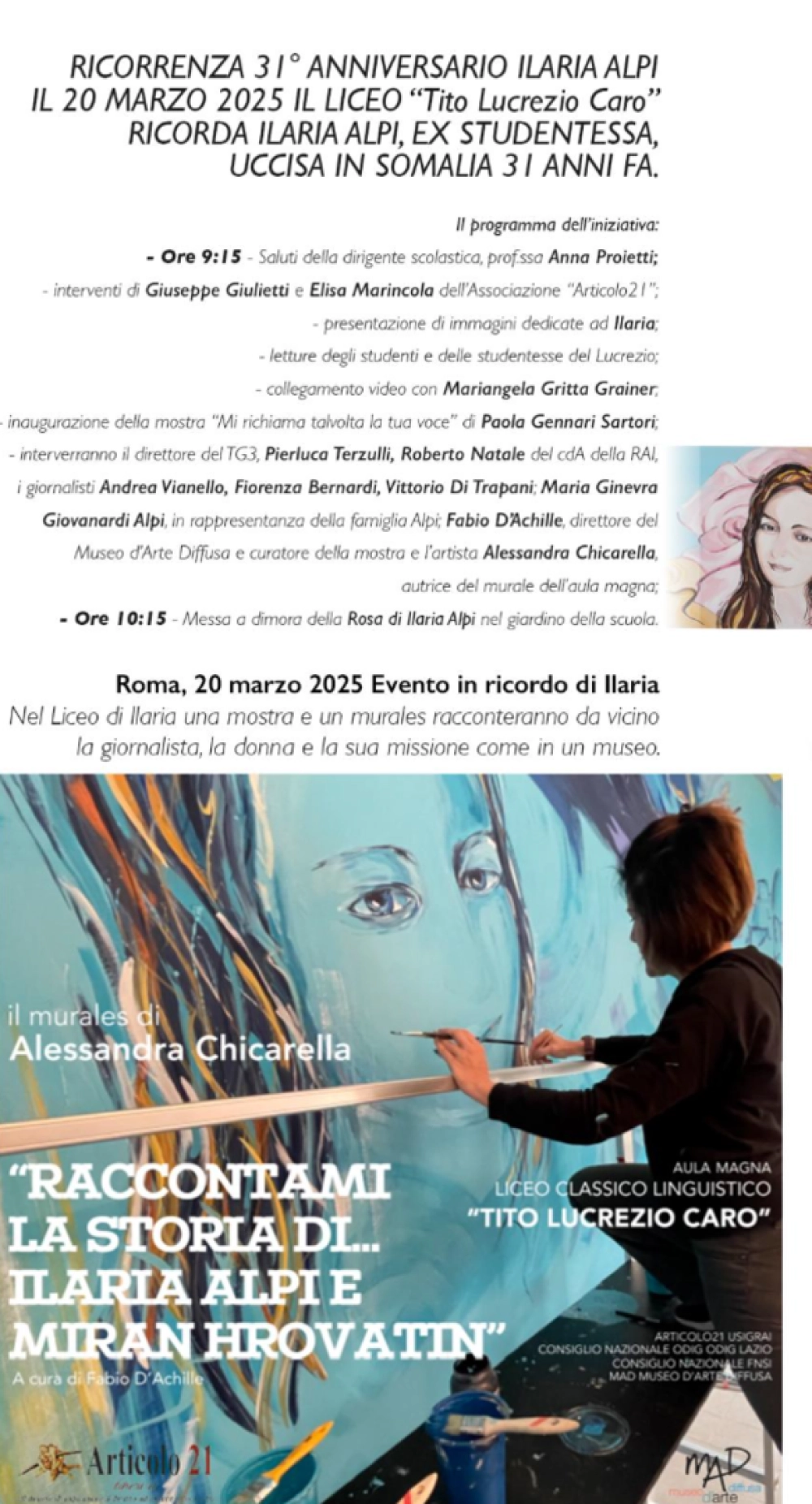 Mostra Ilaria Alpi 20 marzo retro