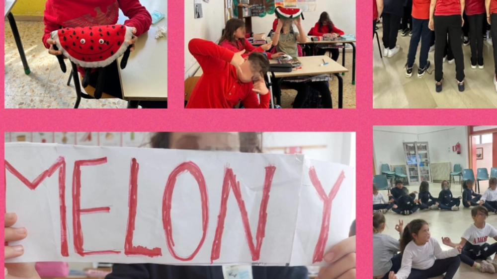 Melony viene accolta dagli alunni - Sabotino