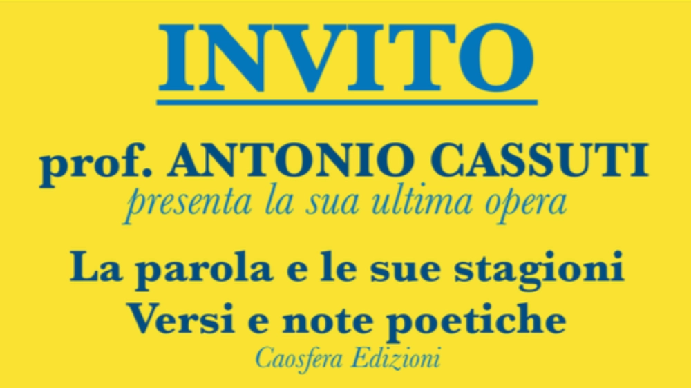 poster serata prof Cassuti