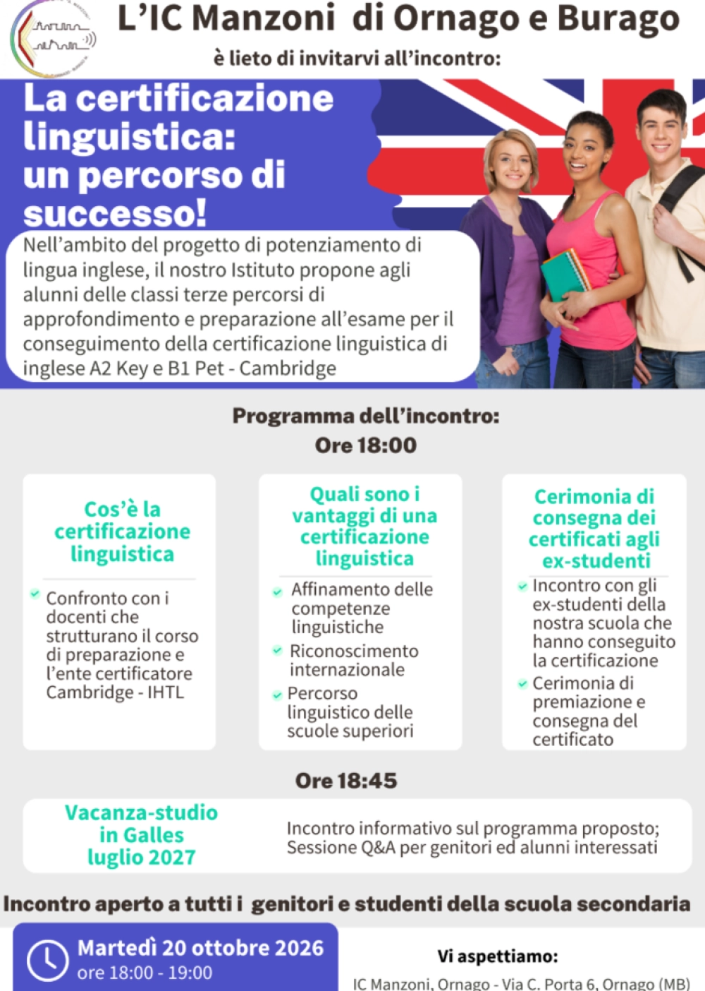Incontro key e Pet 2026