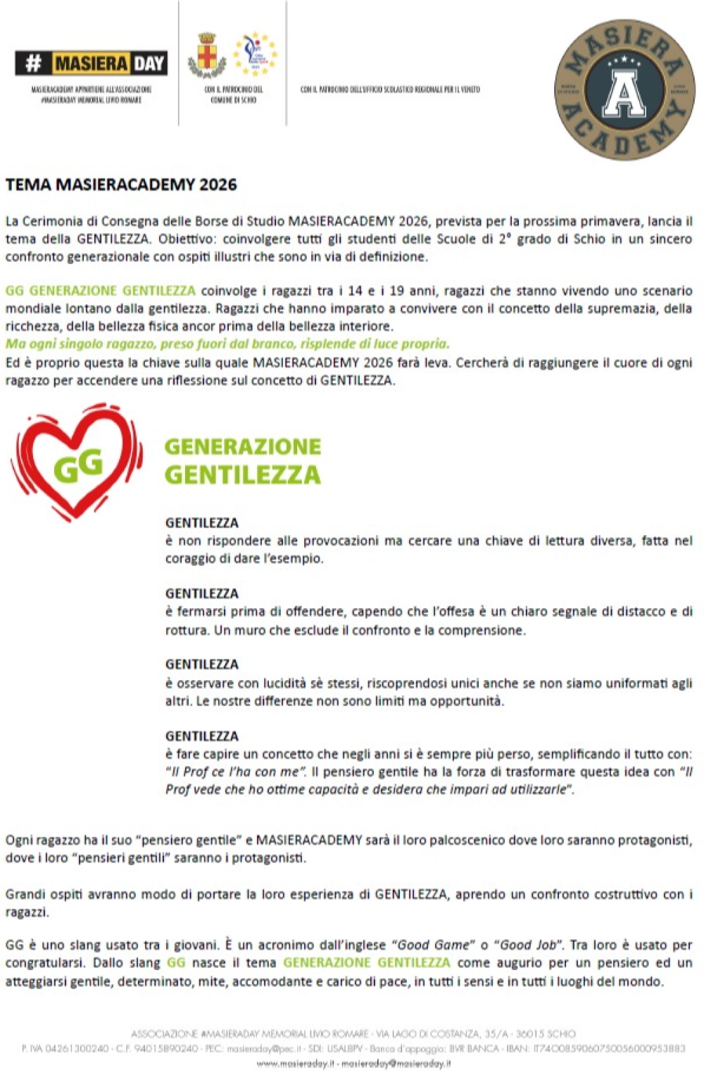 Tema Masieracademy 2026