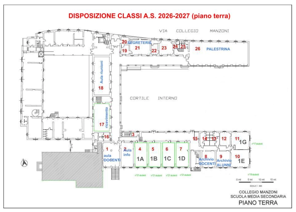 disposizione classi 26/27 - piano terra