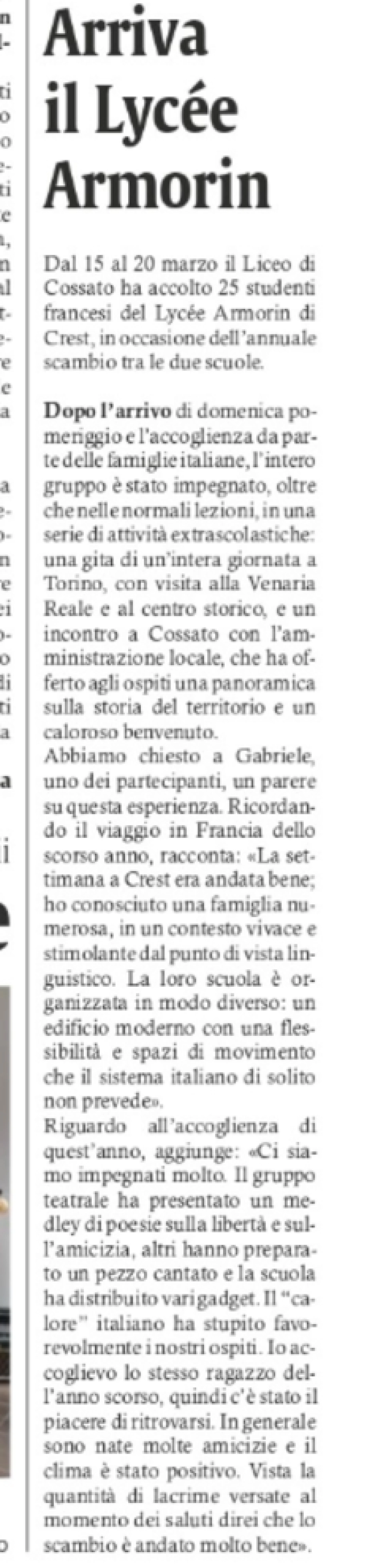 Eco di Biella tagliato