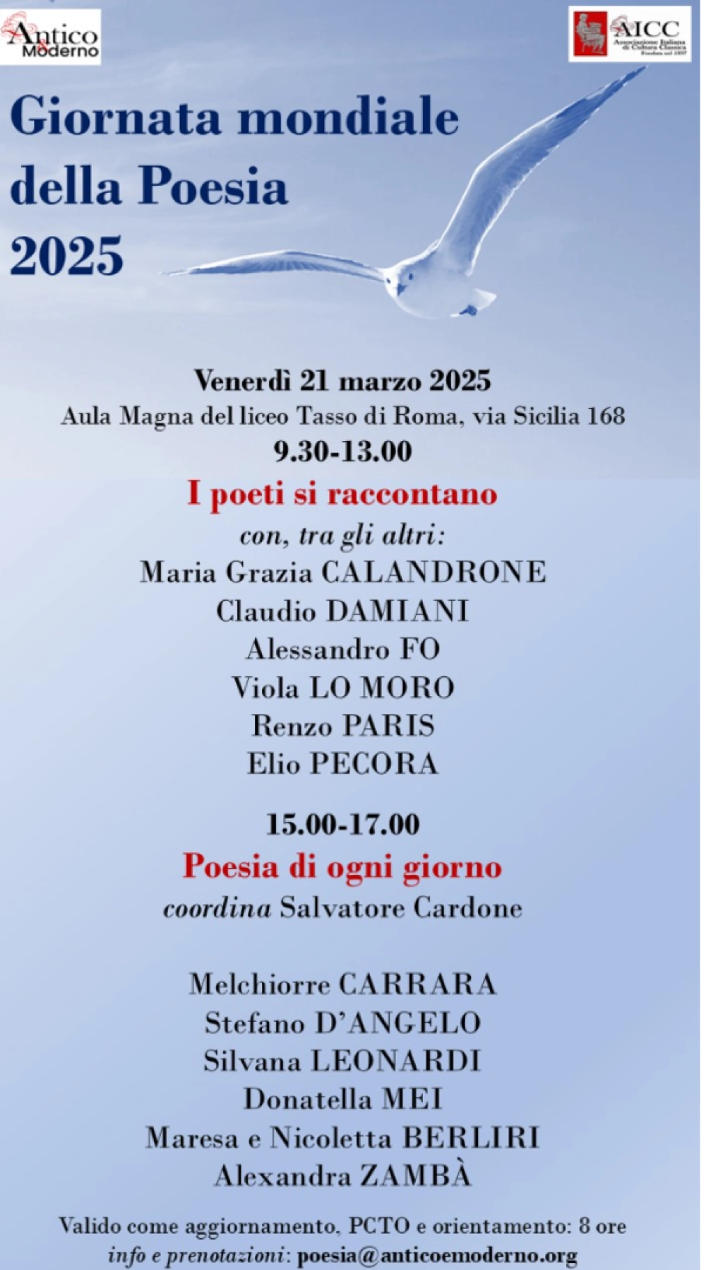 Giornata Mondiale della Poesia 2025 locandina