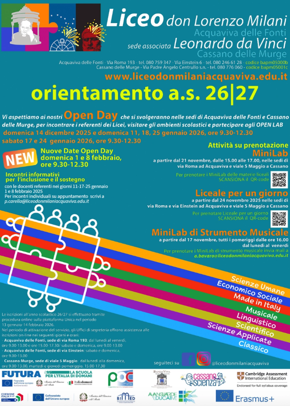 manifesto orientamento aggiornato