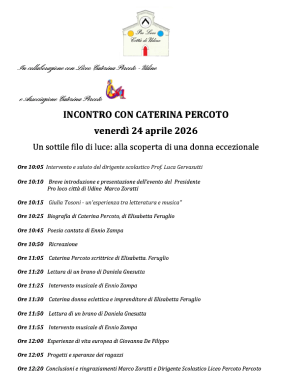 Incontro con Caterina Percoto 24 04 26