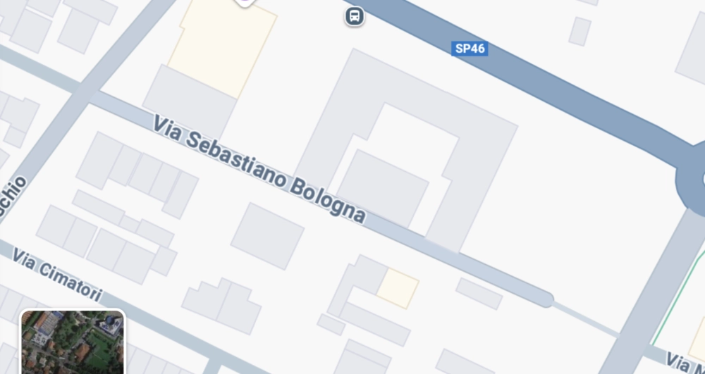 Mappa via Sebastiano Bologna