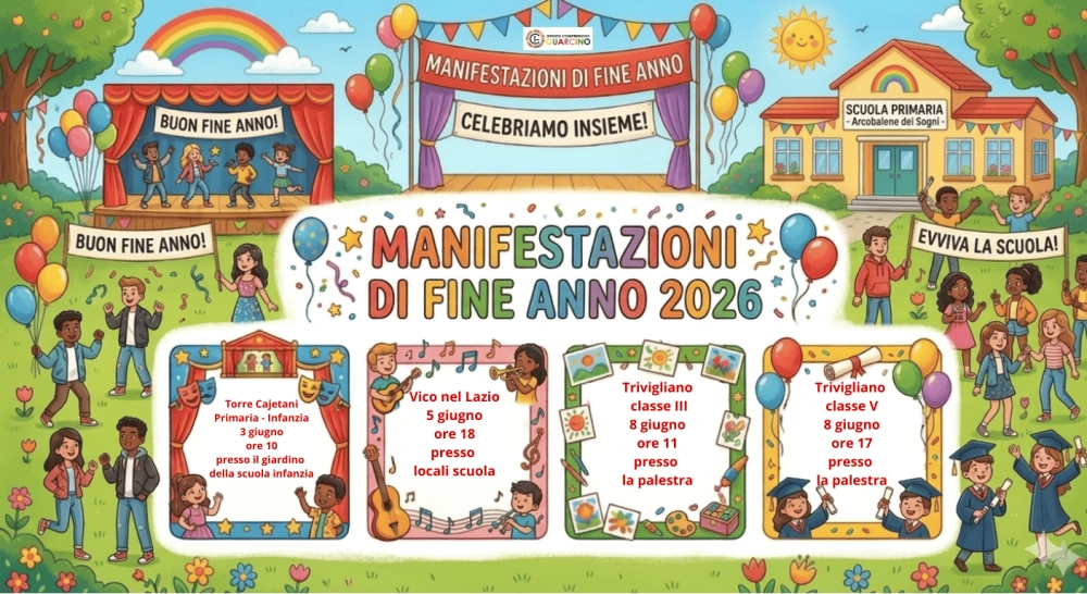 Manifestazione di fine anno scuola primaria