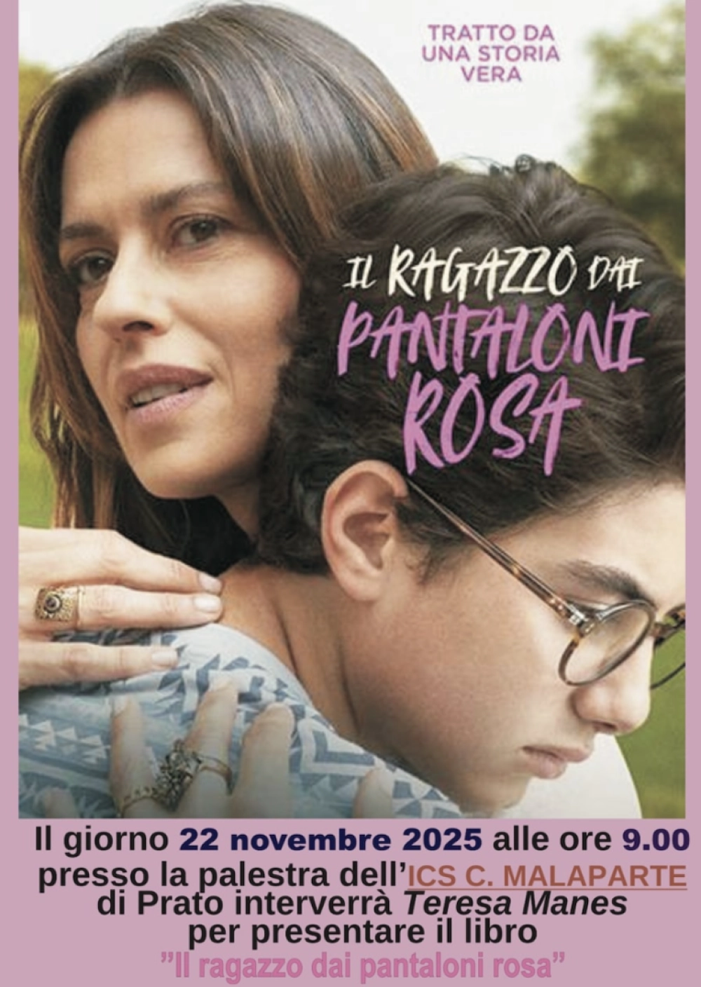 Locandina incontro Teresa Manes