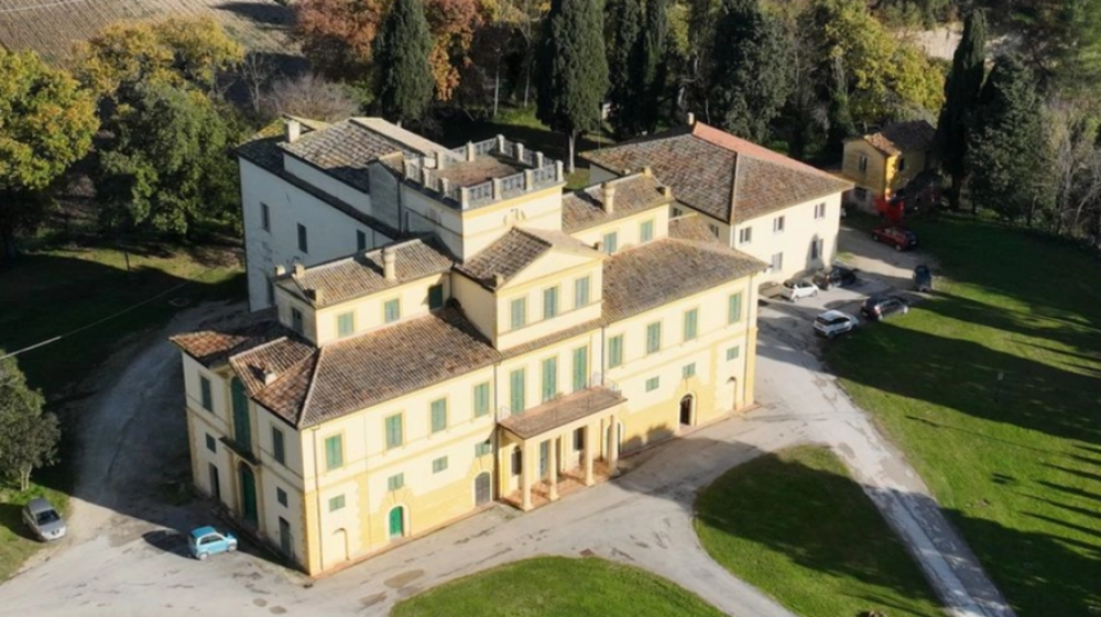 Villa Salvati ripresa dal drone