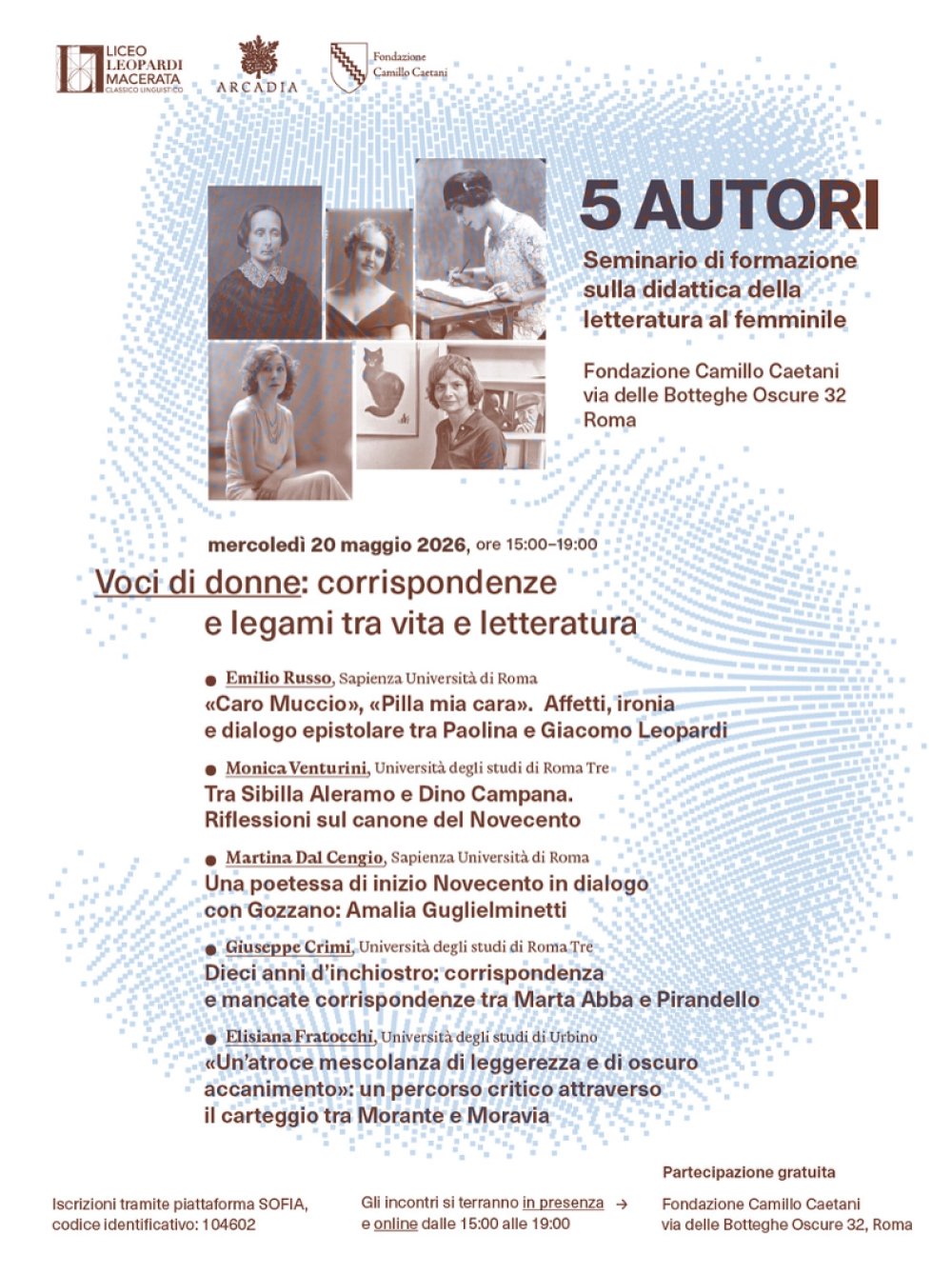 5 autori roma locandina