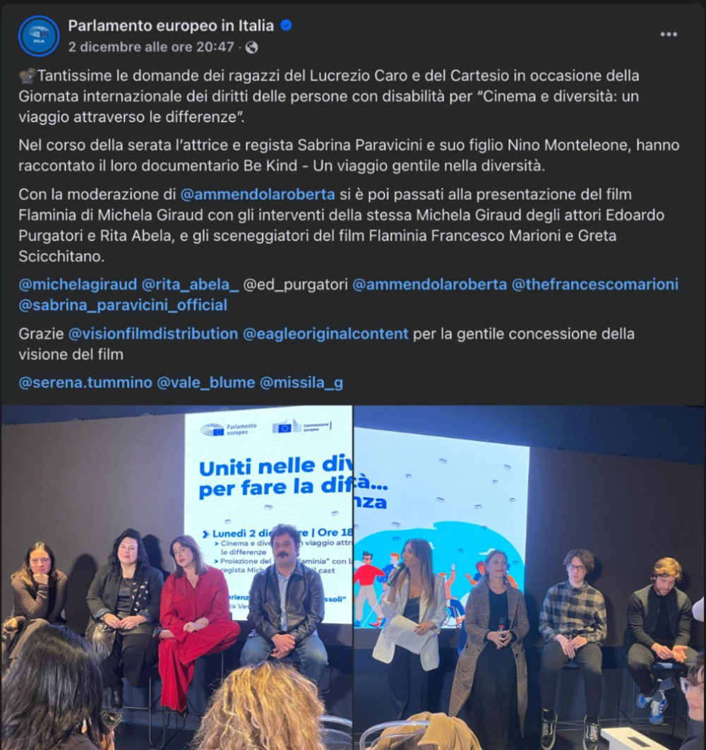 Parlamento europeo inclusione1 dic2024