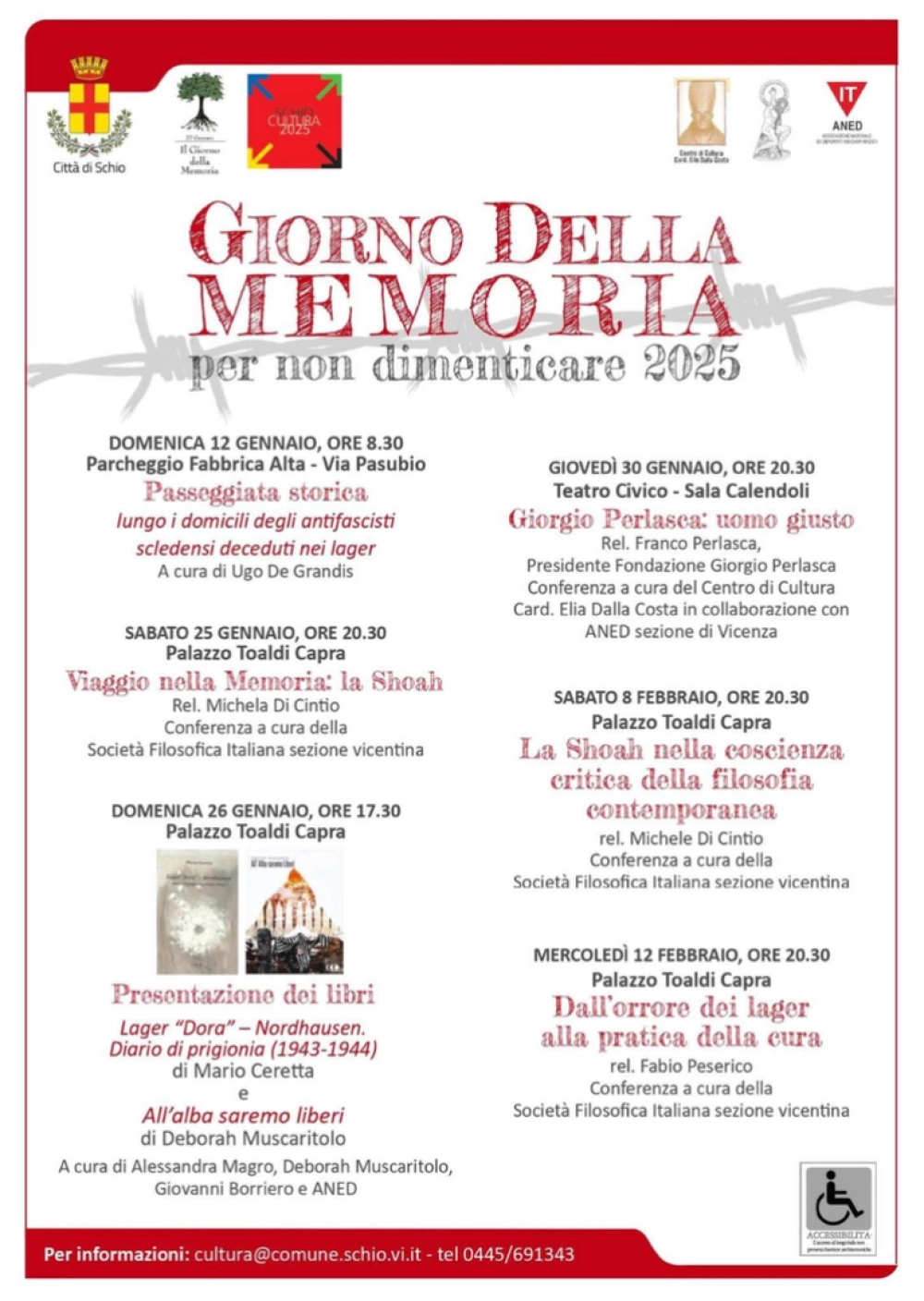 Giorno della memoria 2025 - locandina