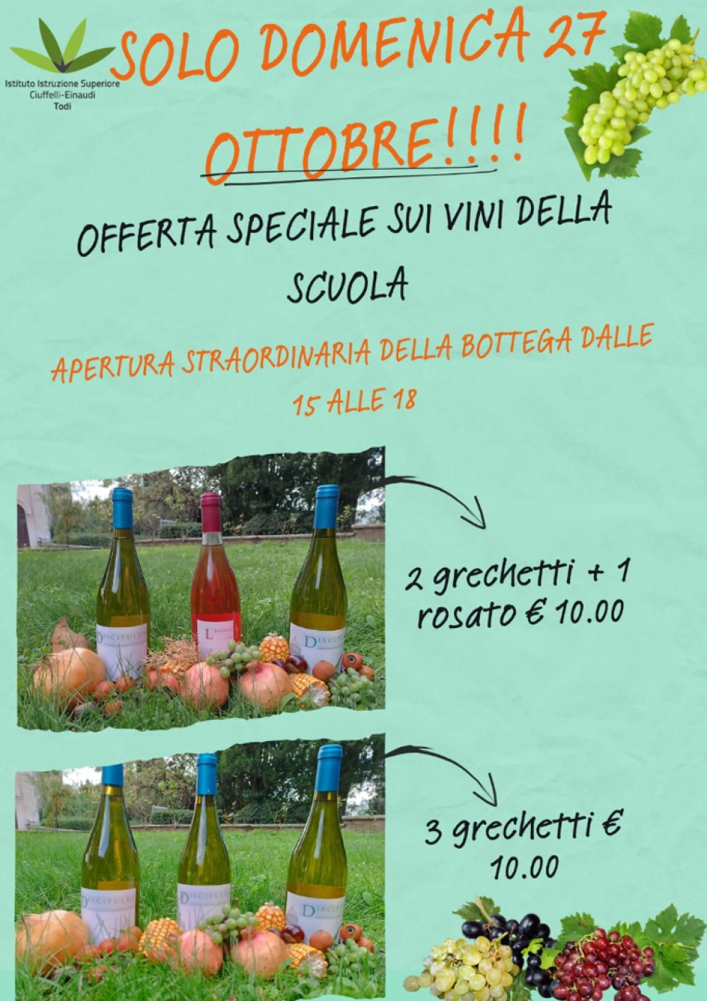 offerta vini scuola